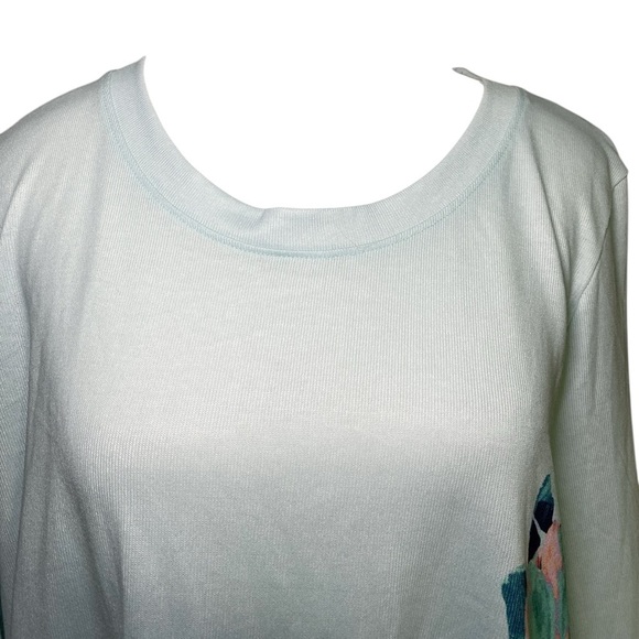 Soft Surroundings Pasaia Floral Long Sleeve Top - Picture 4 of 13